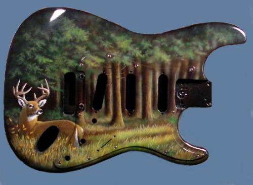 Wildlife-Deer-Guitar-Mural